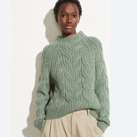 Vince Sweater in Jade Green - Picture 1 of 11